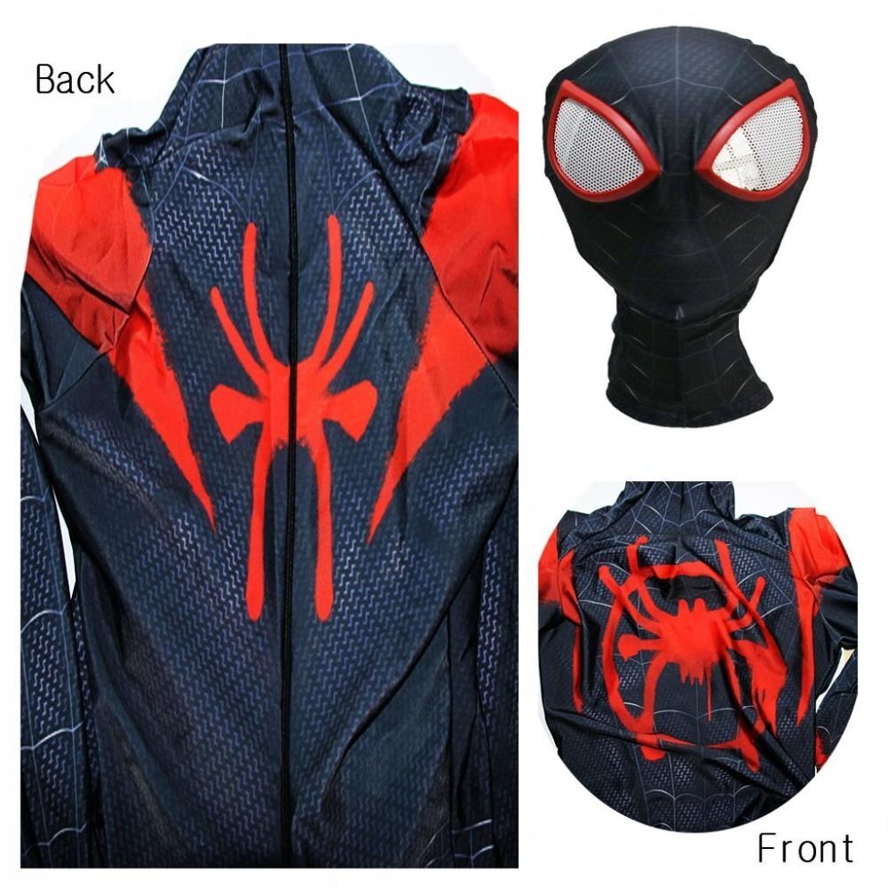 Spider Man Into Verse Cosplay Costume Miles Morales Jumpsuit - S(110) Ki… - Picture 11 of 13